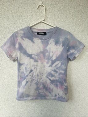Reformation Tie-Dye Baby Crop Tee, Size Small